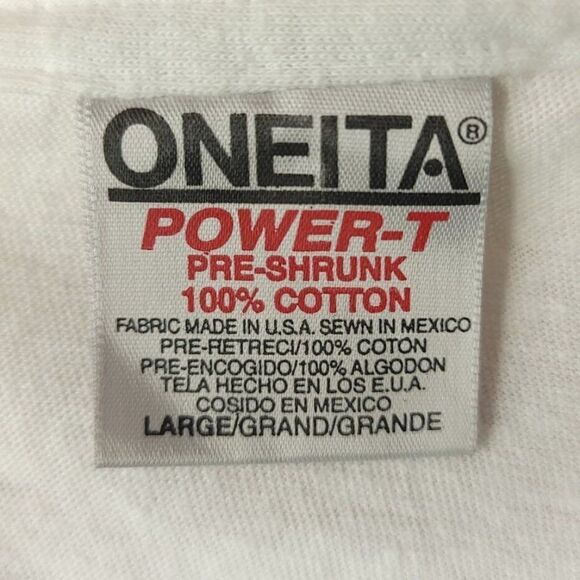 Oneita T Shirt Vintage 90s Ive Got The Power Spell Out Streetwear Mens Large - Picture 6 of 7